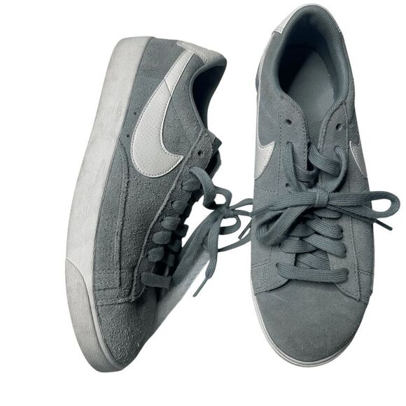 Nike Blazer suede grey shoes 10 - Picture 6 of 8